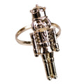 Nutcracker Napkin Rings Gold 1.5" Set of 4