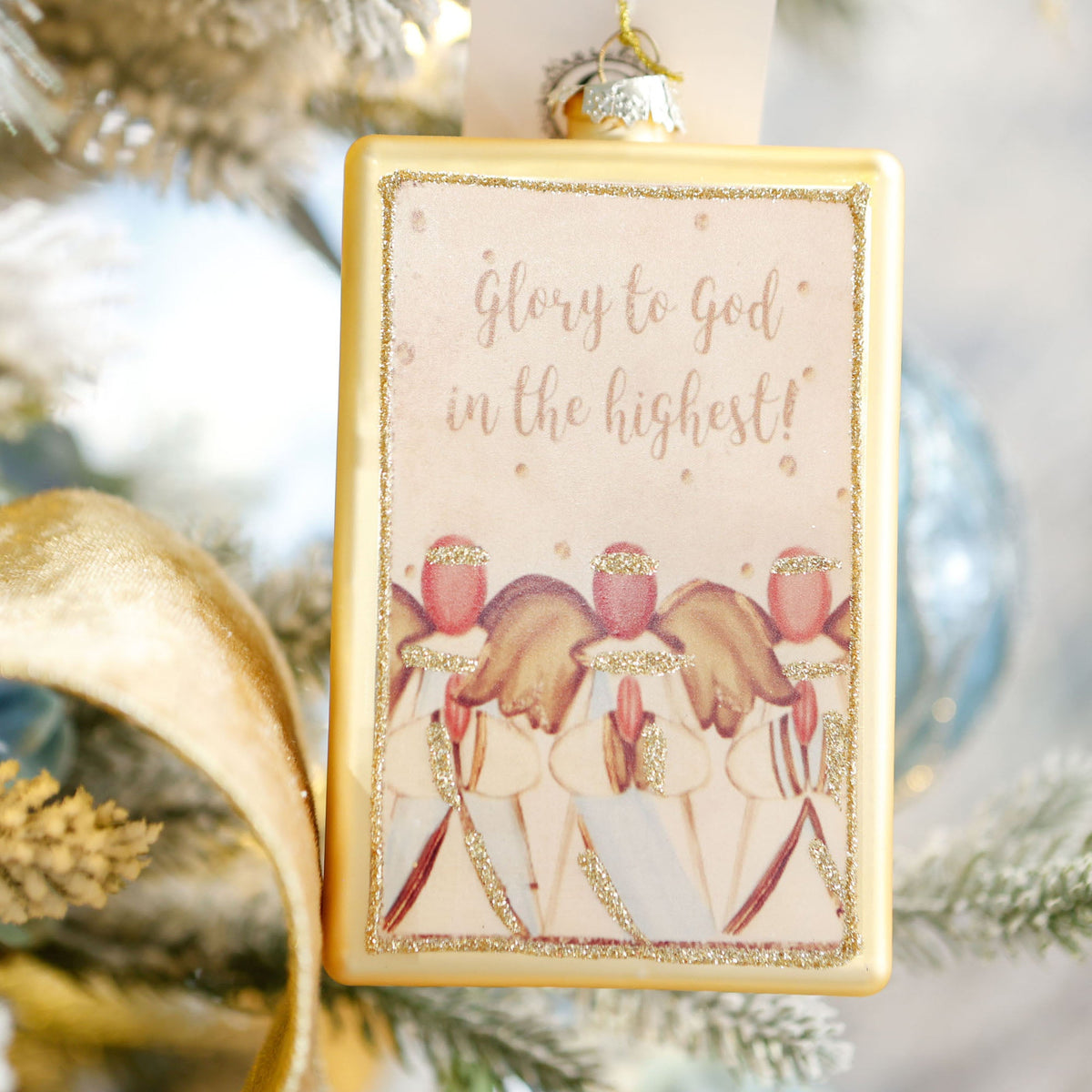 Angel Glass Ornament