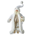 22.5" Glistening White Santa