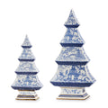 9"Blue Chinoiserie Trees-SMALL ONLY
