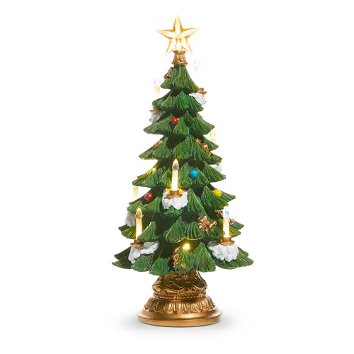 18" Lighted Tree with Candles