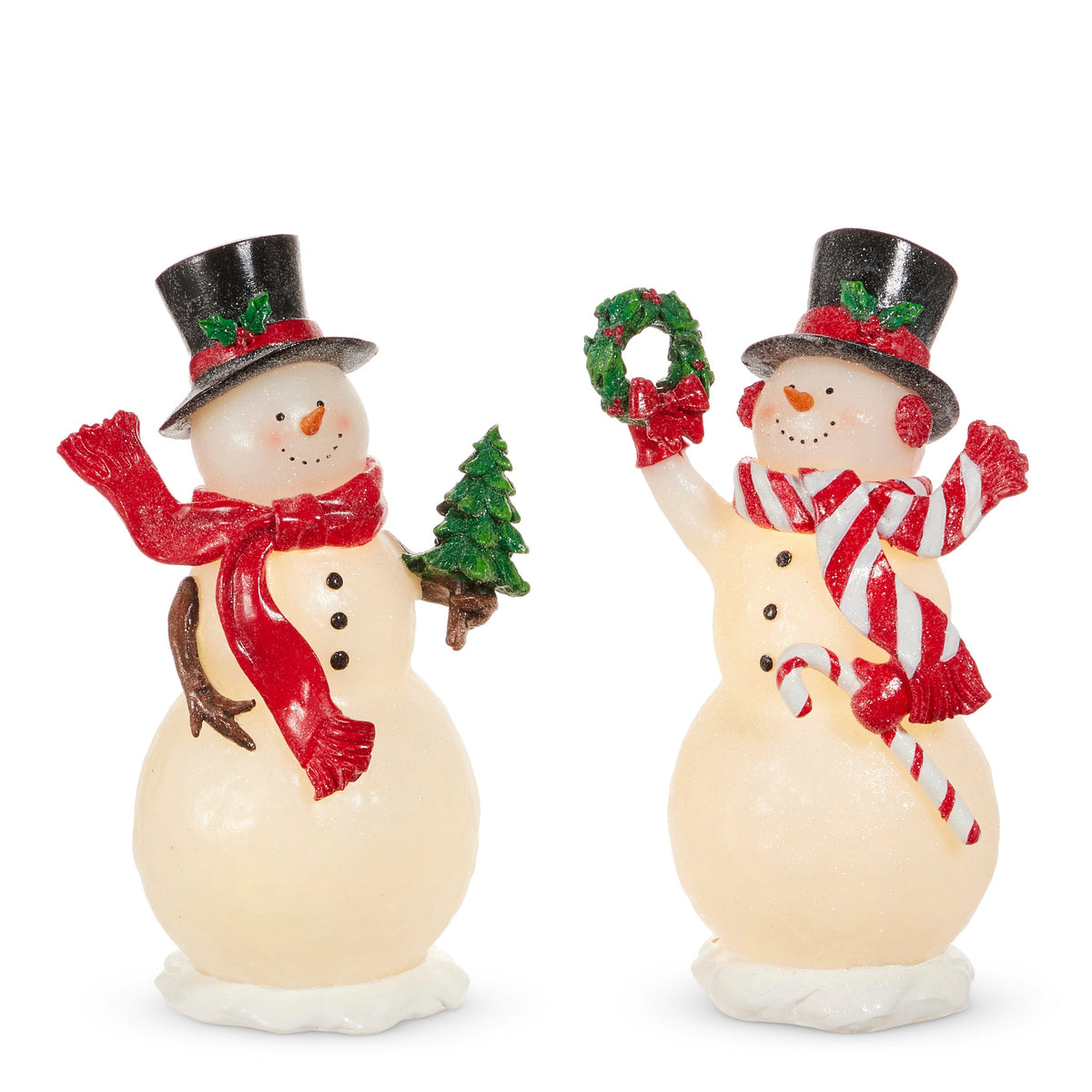 10" Merry Lighted Snowman (LEFT ONLY)