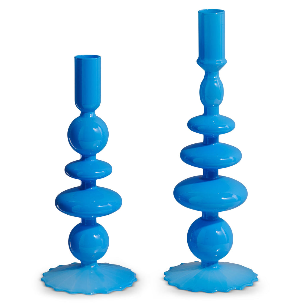9" BLUE CANDLE STICK (SMALL ONLY)