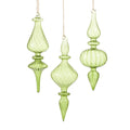 10" Green Transparent Finial Ornament (RIGHT ONLY)