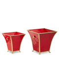 10.5" Red and Gold Cache Pots (SMALL ONLY)