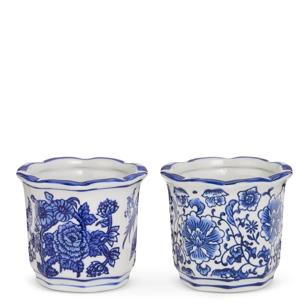 4" Mini Blue and White Pots (RIGHT ONLY)