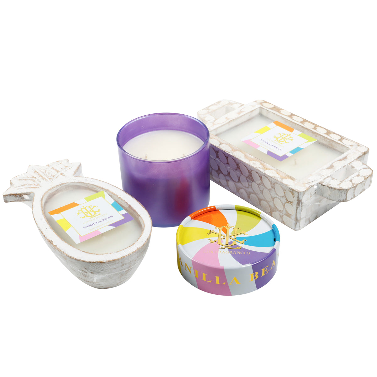 Vanilla Bean 15oz 2 Wick Lidded Candle