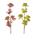 23.5" Velvet Floral Spray (LIGHT GREEN ONLY)