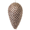 9" GLITTER SEQUIA PINE CONE ORNAMENT