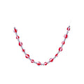 48" Satin Peppermint Ball Garland, Red/White