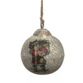 VINTAGE SANTA BEARING GIFTS 4" BALL