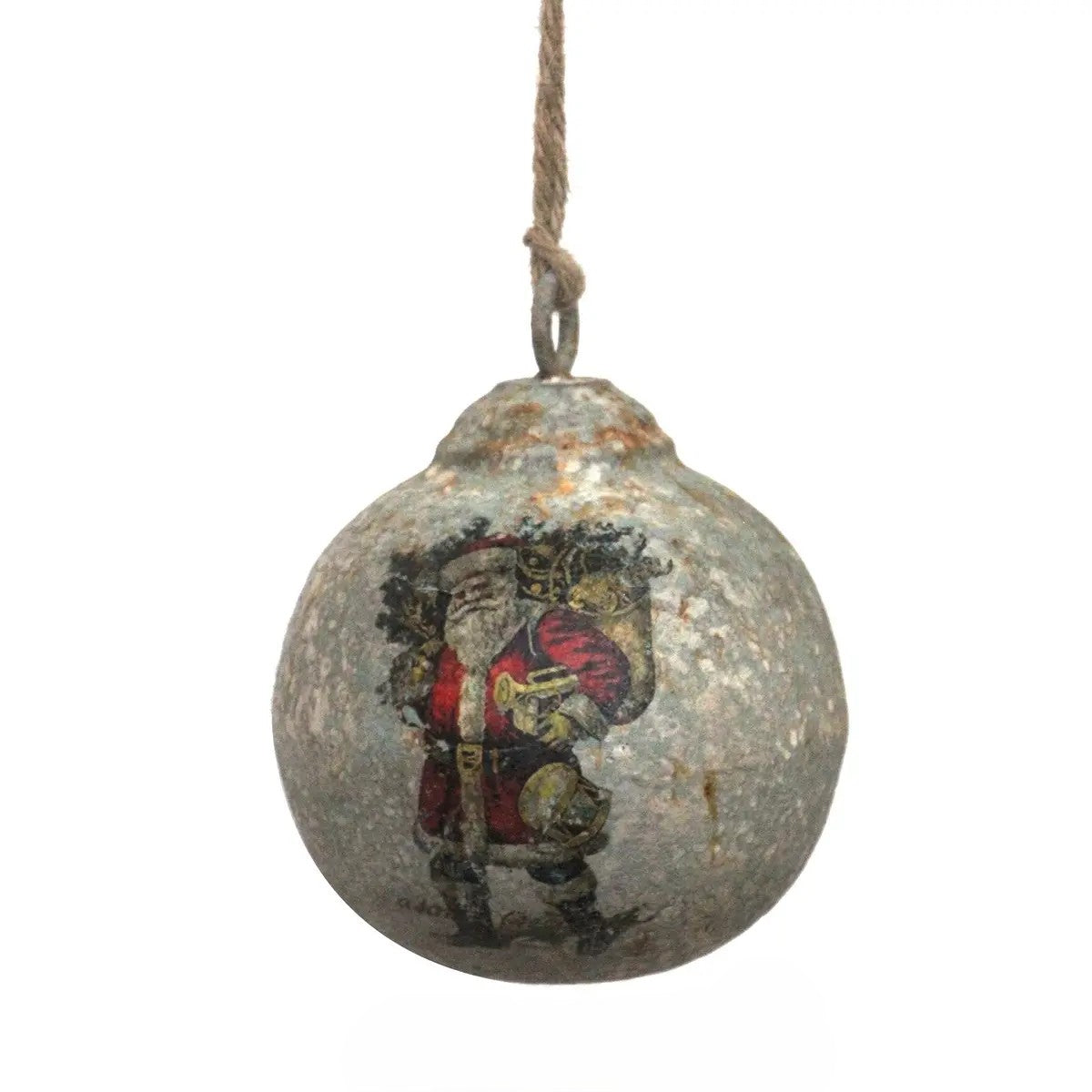 VINTAGE SANTA BEARING GIFTS 4" BALL