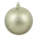 Glass Beaded Ball Ornament 150MM, Moss Green