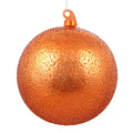 Glass Beaded Ball Ornament 150MM, Rust